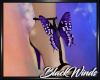 Purple Butterfly Heels