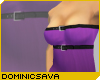 Belts Top - Black-Purple
