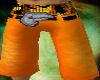 orange f shorts