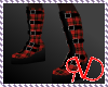 Red Plaid boots