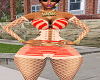 EXTRA ORANGE FISHNET SET