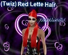 (Twiz) Red Lette Hair