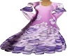 purple flower gown