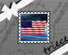 {T}american flag stamp
