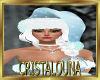Xmas blue fur hat +hair
