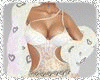 White fur coat heart