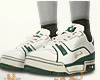 White Green LV Trainers