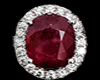 Red Blood Diamond Ring