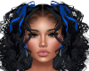 Felicity Blk Blue Bows