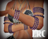 Purple Disco Arm Beads