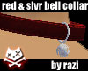 Bell Collar Red/Sliver