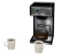Coffee maker with cups