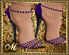 :ma: PURPLE BEADED HEELS