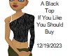 [BB] Black Knit Top