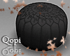 Black Puff Stool