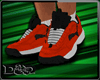 D- Orange sneakers