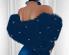 Blue Glitter Fur