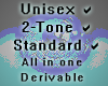 Unisex 2-Tone & Normal