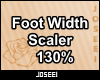 Foot Width Scaler 130%