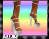(M)~PVC White Heels