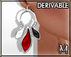 *M* DERIV- Leaf Earrings
