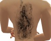 Back Woman Warrior Tatto