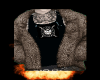 fur jacket+shirt punk