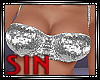 Sequin Bra - Silver