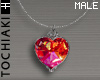 Heart L #Red Crystal