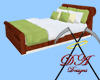 DA~Sleigh Bed Green