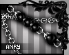 [Anry] Blk Pearl Necklac