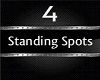 4 Standing Spots