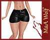 MW- Black Leather Shorts