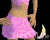 Pink Leopard Mini Skirt