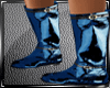Shiny Blue Boots