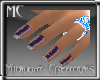 French Tip Sparkle Mauve