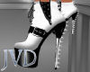 JVD White Spiked Boots