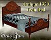 Antique 1920 Twin Bed Bl