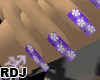 [RDJ] Nails F1 Purple