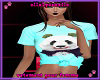 WE! cyan panda tee