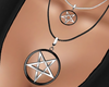 Pentagram Necklace black