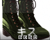 $ Vintage Tie Boot|Green