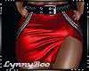 *Dana Red Leather Skirt