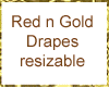 Red n Gold Drapes