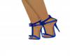 Royal Blue Bow Heels