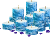 candles blue