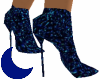 AM Blue Glitter Heels