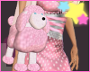 [L] Pink Poodle Purse