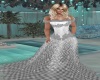 silver ball gown