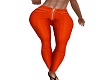 Orange zipper pants